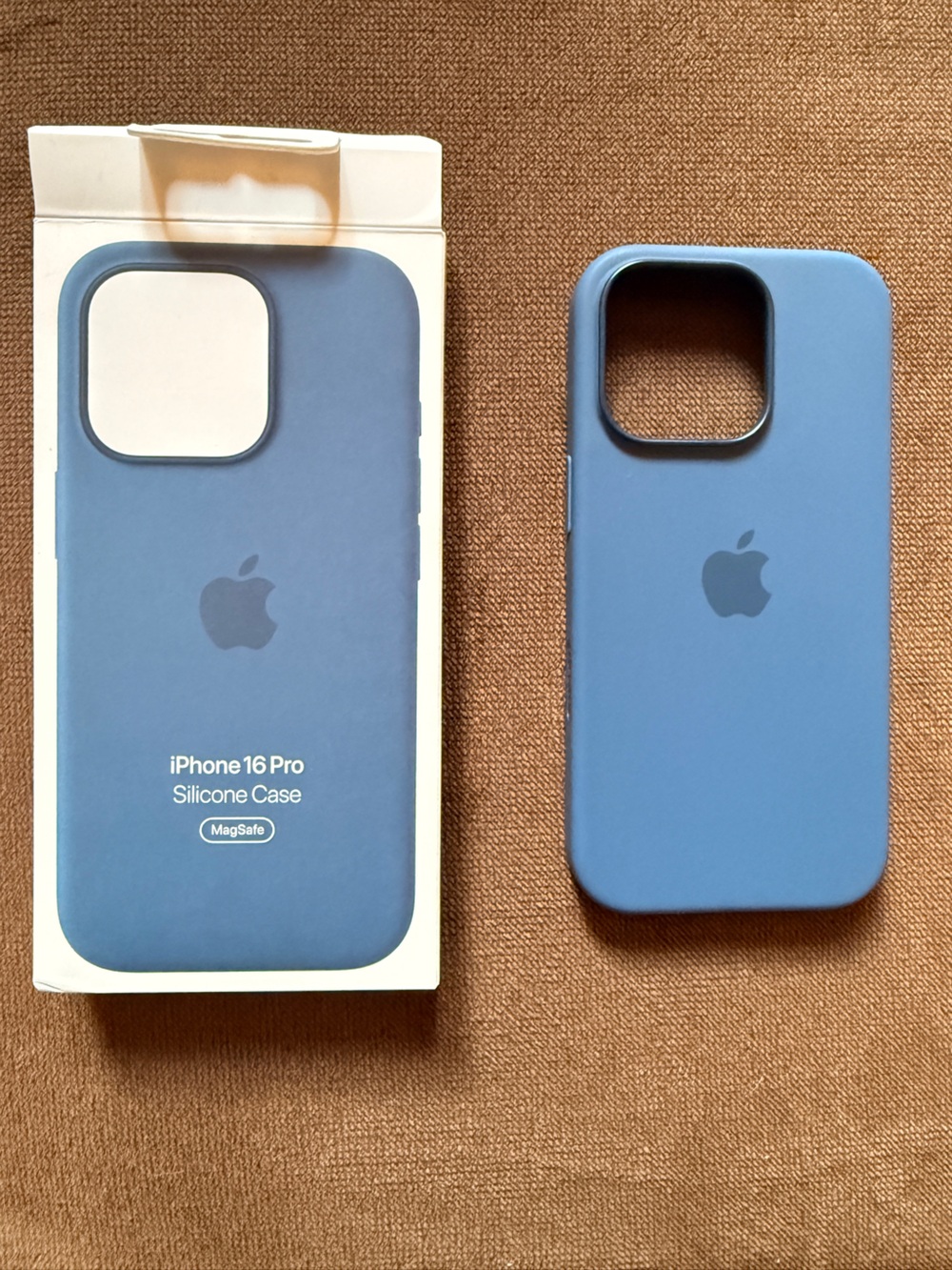 iPhone 16 Pro Silicone Case in Denim Blue